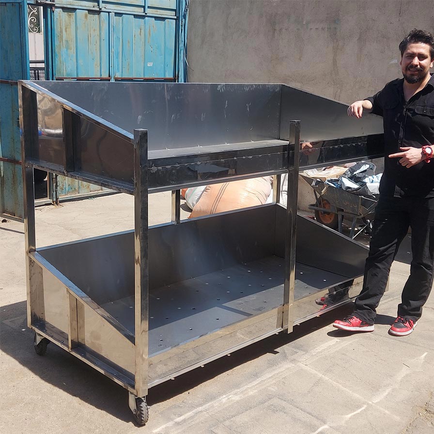 شلف استیل آشپزخانه صنعتی